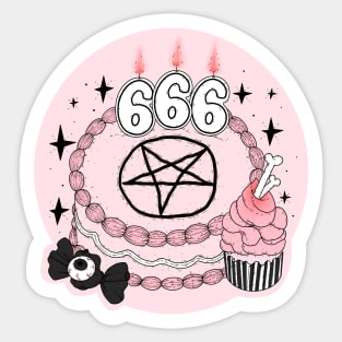 goth sweets Sticker
